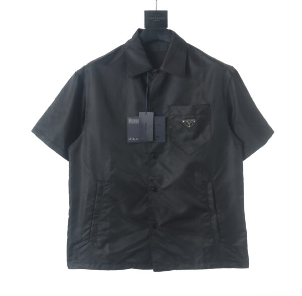 Prada Re-Nylon Short-Sleeve Shirt - Image 2