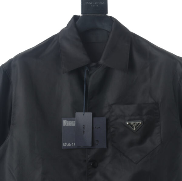 Prada Re-Nylon Short-Sleeve Shirt - Image 3