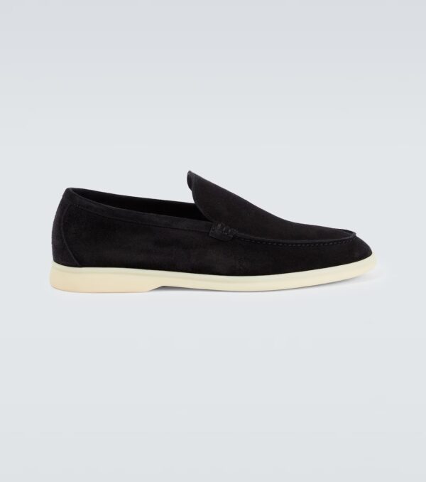 Loro Piana Summer Walk Black Loafers - Image 2