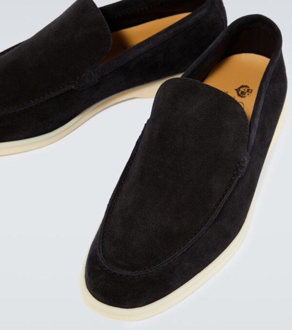 Loro Piana Summer Walk Black Loafers - Image 3