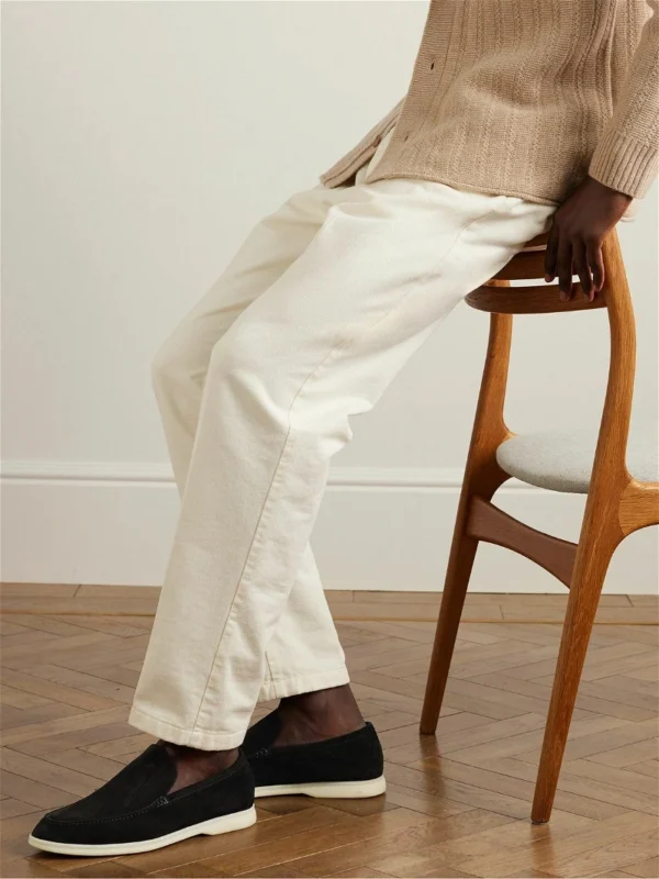 Loro Piana Summer Walk Black Loafers - Image 6