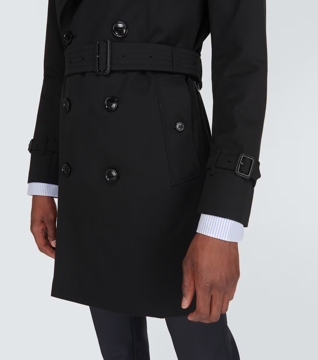 【関税&送料込】Burberry Black Gabardine Trench Coat 17215809_35018092_322.jpg