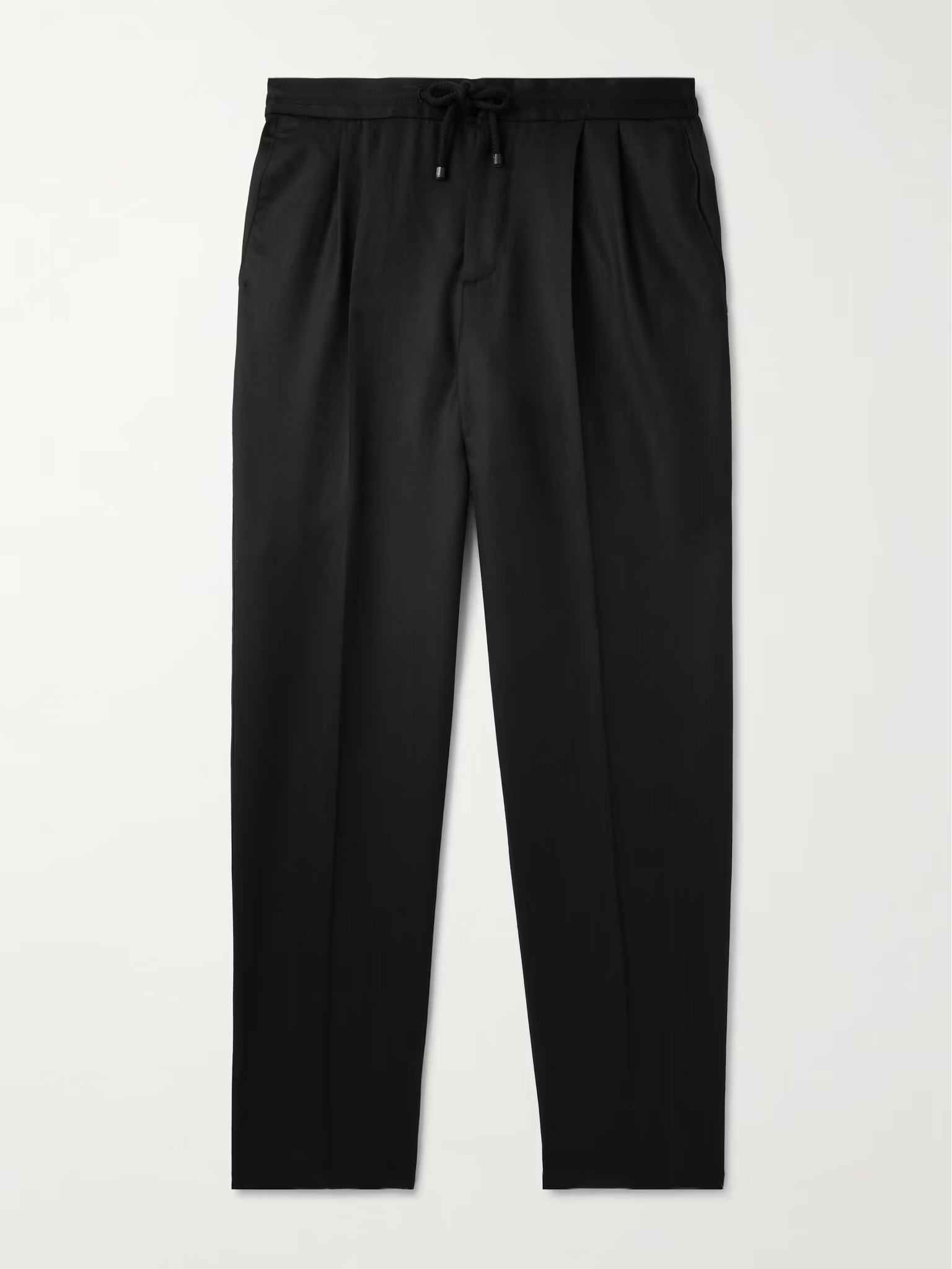 パンツ Brunello Cucinelli Trousers Black Brunello Cucinelli - Black Cotton & Silk Spa Pant